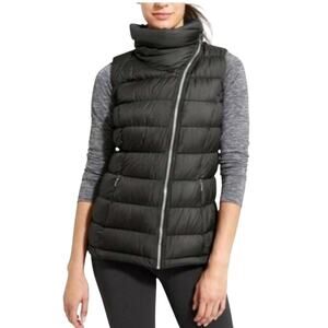 Athleta Black Puffer Vest